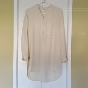 100% Silk Relaxed-fit oversized shirt dress